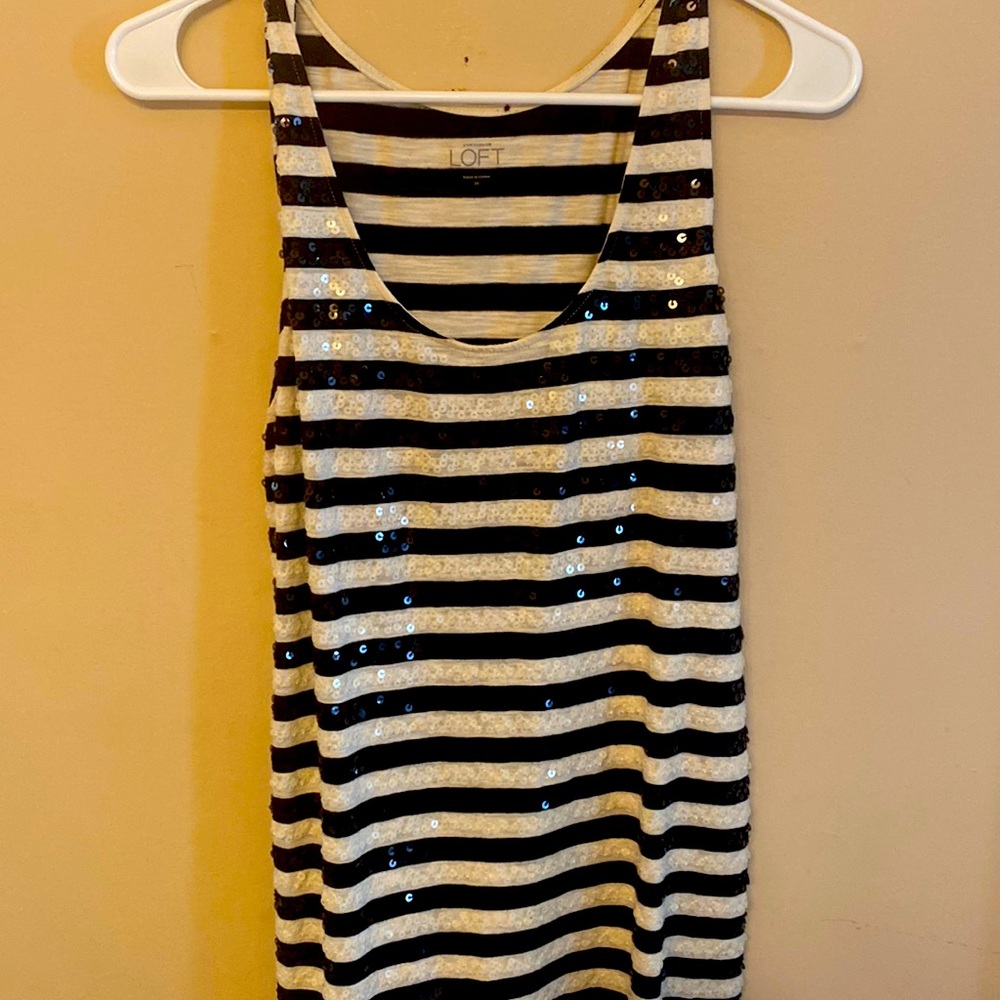 Ann Taylor LOFT sequined tank top